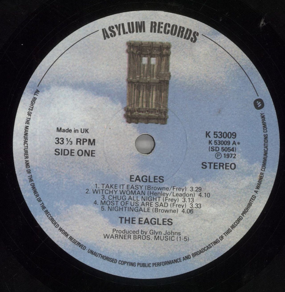 Eagles Eagles UK vinyl LP album (LP record) EAGLPEA264309
