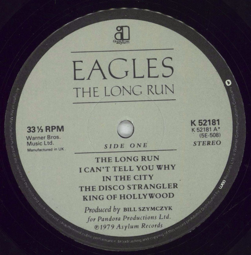 Eagles The Long Run - 1st - EX UK vinyl LP album (LP record) EAGLPTH285404