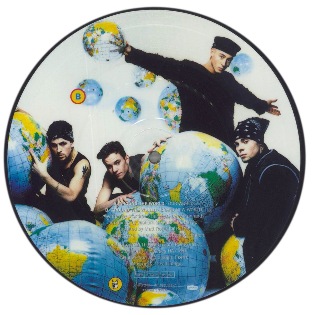 East 17 Around The World UK 7" vinyl picture disc (7 inch picture disc single) 042286955872