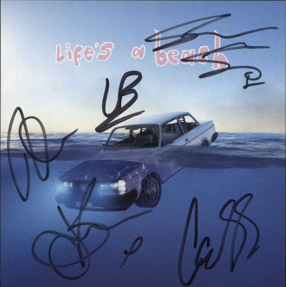 Easy Life Life's A Beach - Fully Autographed UK vinyl LP album (LP record)