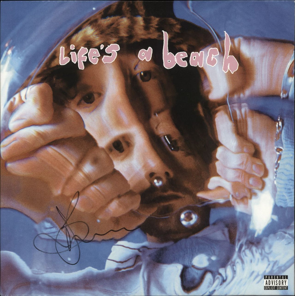 Easy Life Life's A Beach - Transparent Purple - Autographed UK vinyl LP album (LP record) 3564098