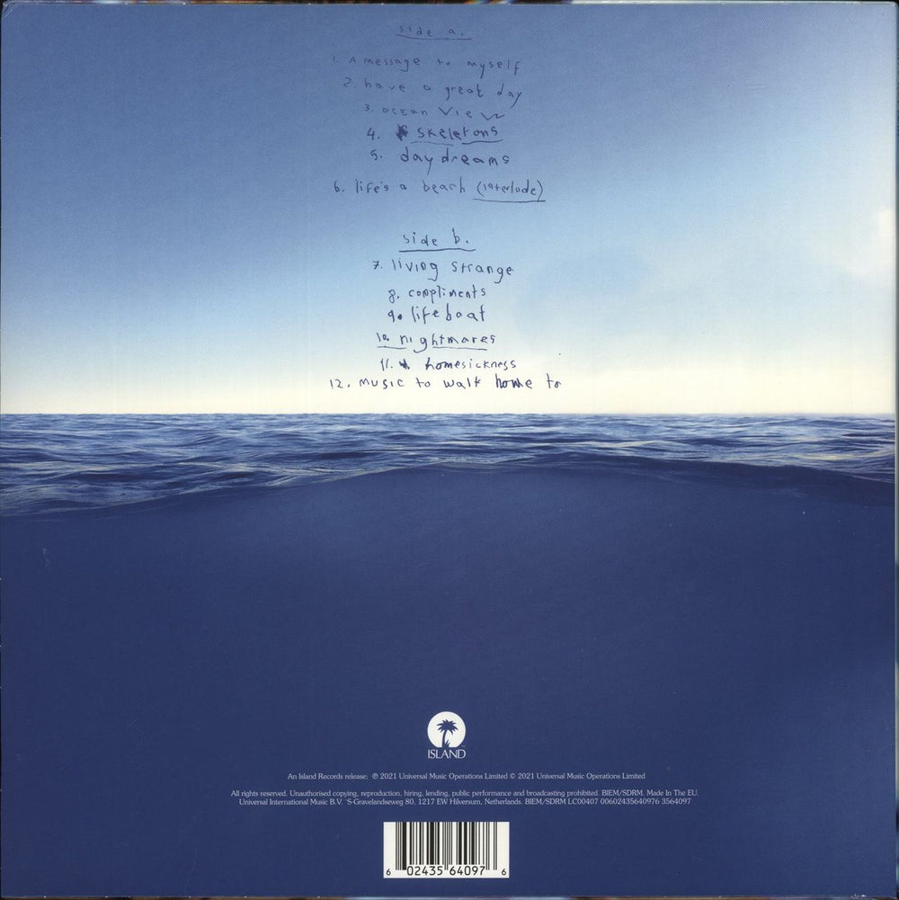 Easy Life Life's A Beach - Transparent Yellow - Autographed UK vinyl LP album (LP record) 602435640976