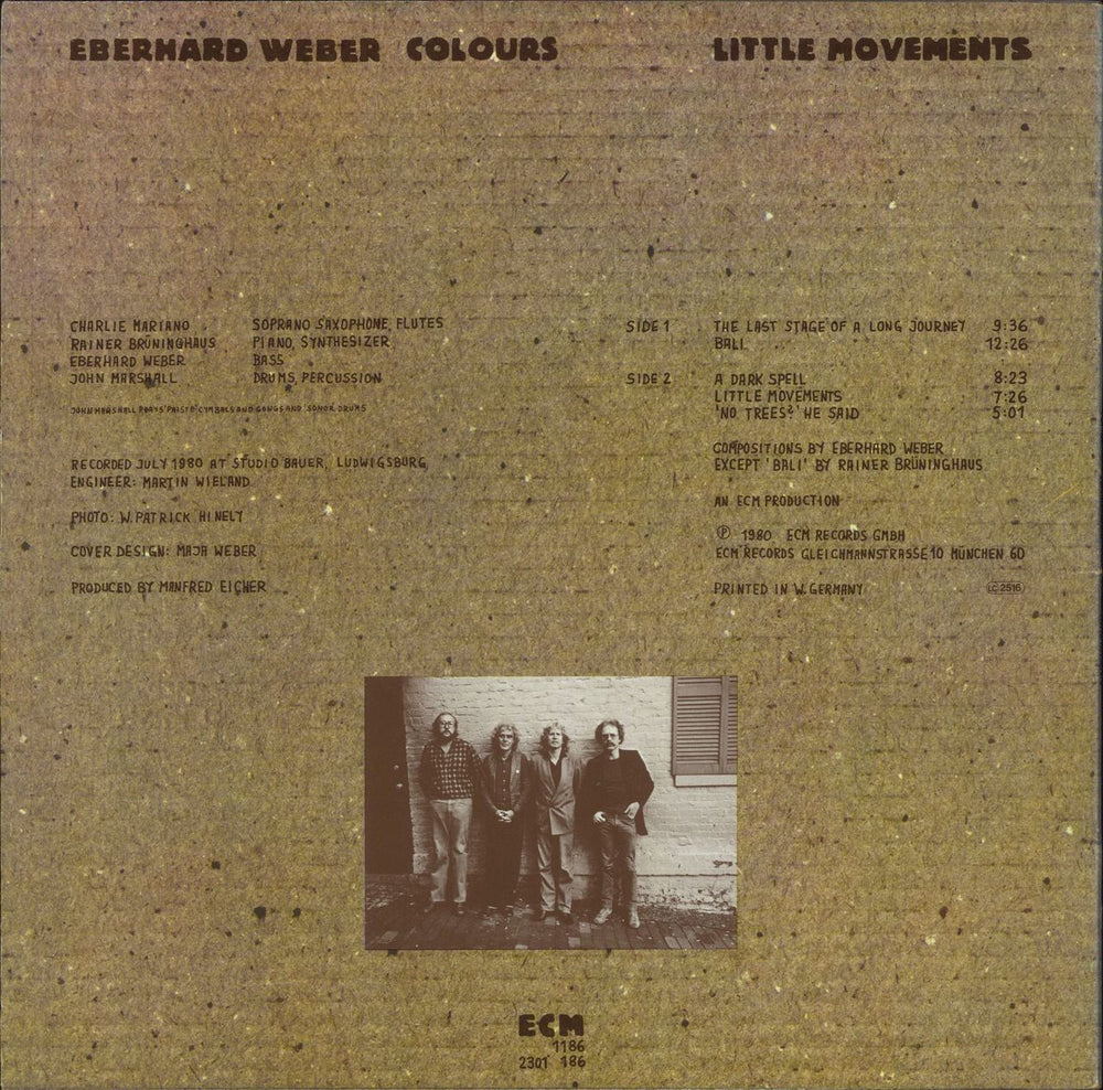 Eberhard Weber Little Movements - price stickered p/s German vinyl LP album (LP record)