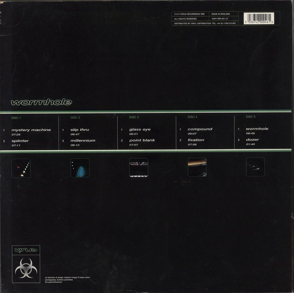 Ed Rush & Optical Wormhole - VG UK 5-LP vinyl album record set 5036742000461