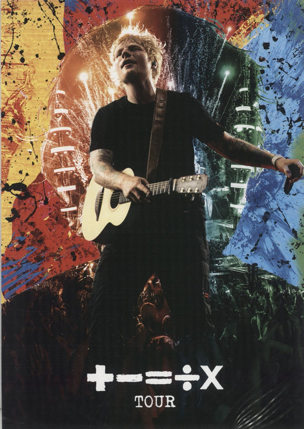 Ed Sheeran +-=÷× (Tour Collection) - Blue Vinyl + Numbered Set List UK 2-LP vinyl record set (Double LP Album)