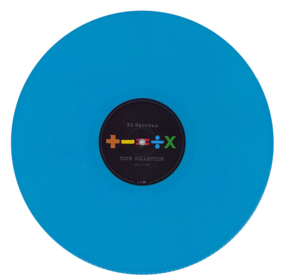 Ed Sheeran +-=÷× (Tour Collection) - Blue Vinyl + Numbered Set List UK 2-LP vinyl record set (Double LP Album) EJB2LTO872644