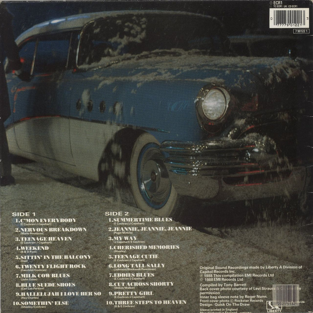 Eddie Cochran C'mon Everybody UK vinyl LP album (LP record) 077779012213