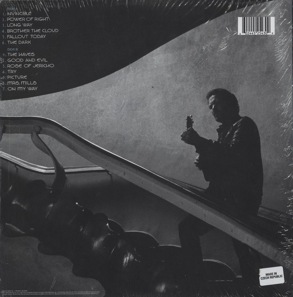 Eddie Vedder Earthling - Blue & Black Marbled Vinyl US vinyl LP album (LP record) 602445254309