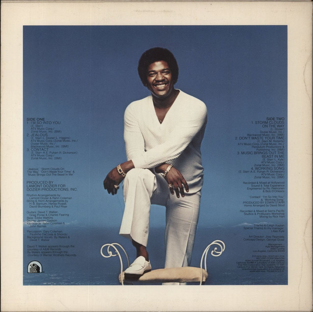 Edwin Starr Clean US vinyl LP album (LP record)