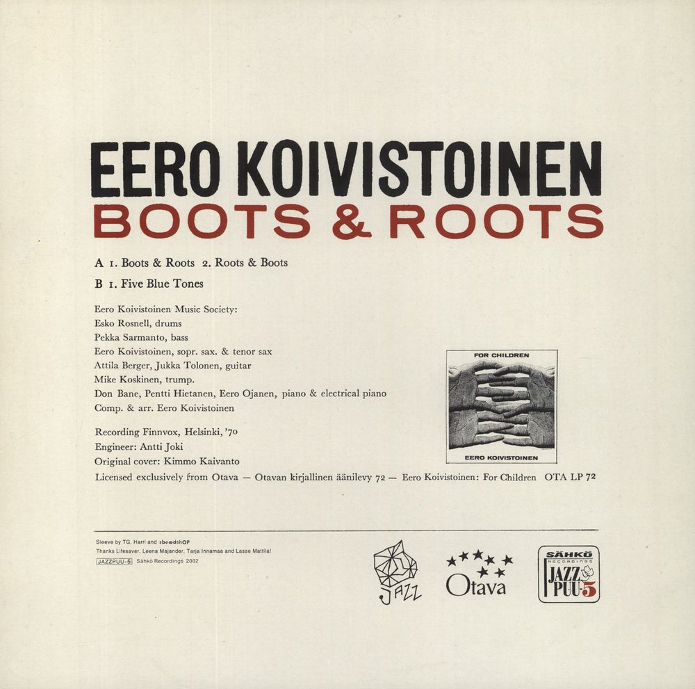Eero Koivistoinen Boots & Roots Finnish 12" vinyl single (12 inch record / Maxi-single)