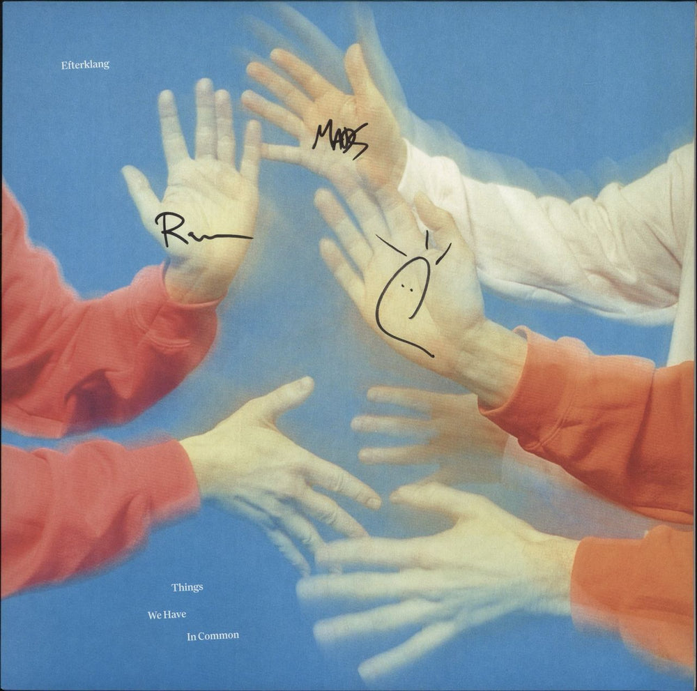 Efterklang Things We Have In Common - Sky Blue Vinyl - Autographed UK vinyl LP album (LP record) SLANG50581LP