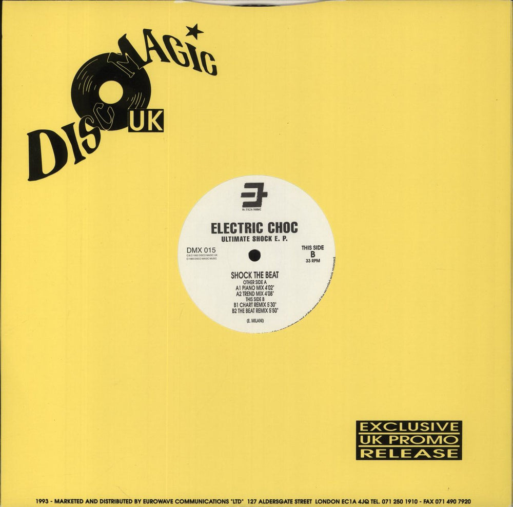 Electric Choc Ultimate Shock E.P. UK Promo 12" vinyl single (12 inch record / Maxi-single)