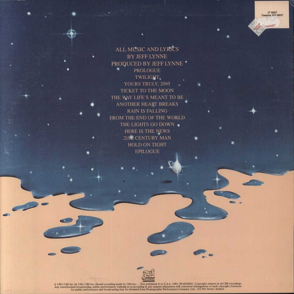 Electric Light Orchestra Time Australian vinyl LP album (LP record)