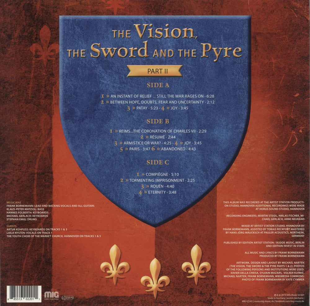 Eloy The Vision, The Sword And The Pyre - Part ll German 2-LP vinyl record set (Double LP Album) 885513020116
