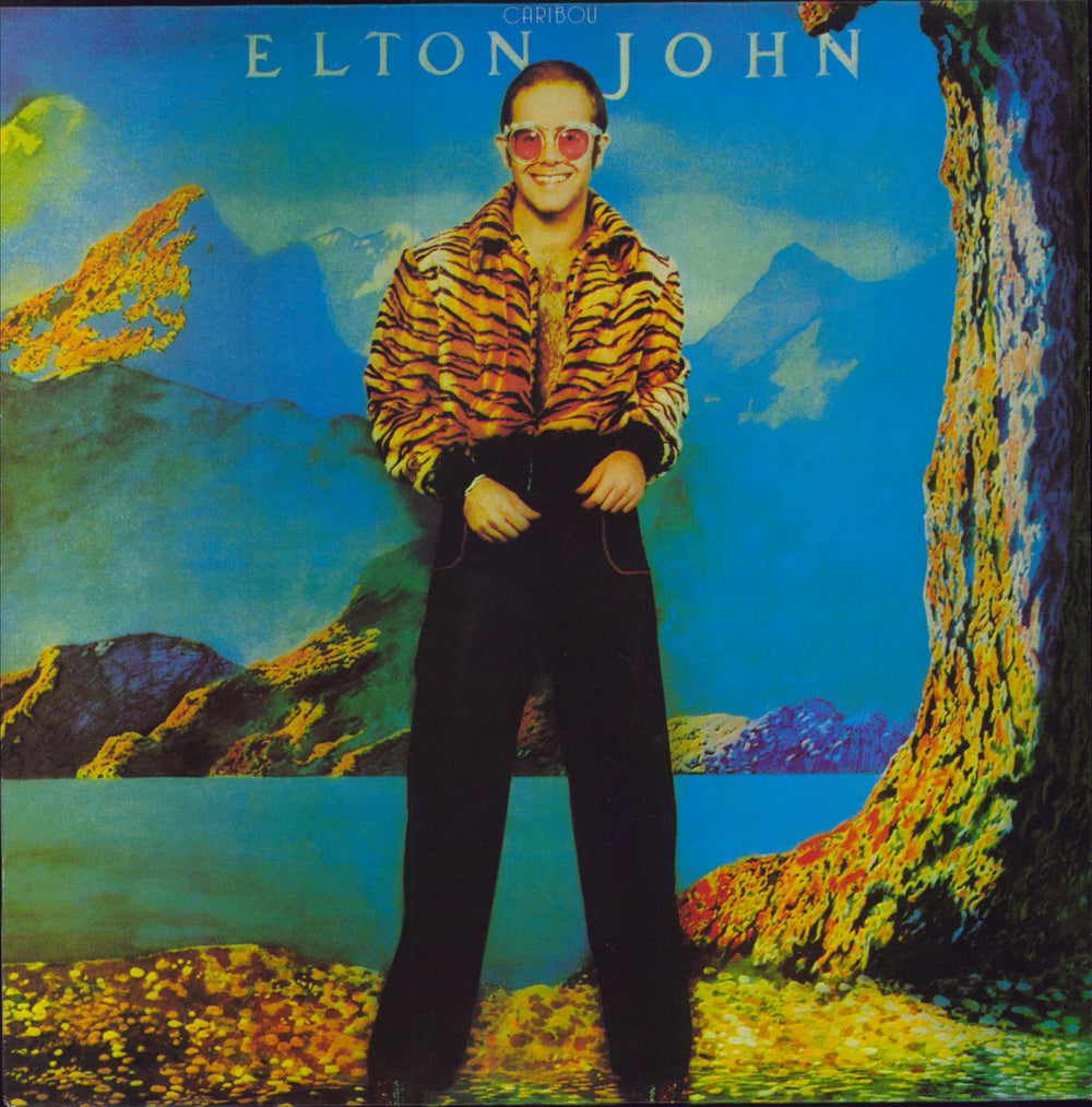 Elton John Caribou UK vinyl LP album (LP record) PRICE106