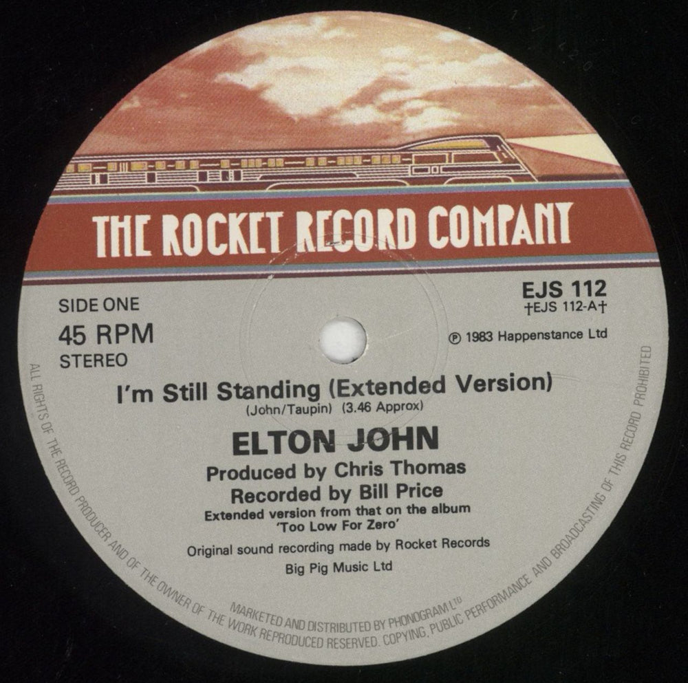 Elton John I'm Still Standing UK 12" vinyl single (12 inch record / Maxi-single) JOH12IM39343