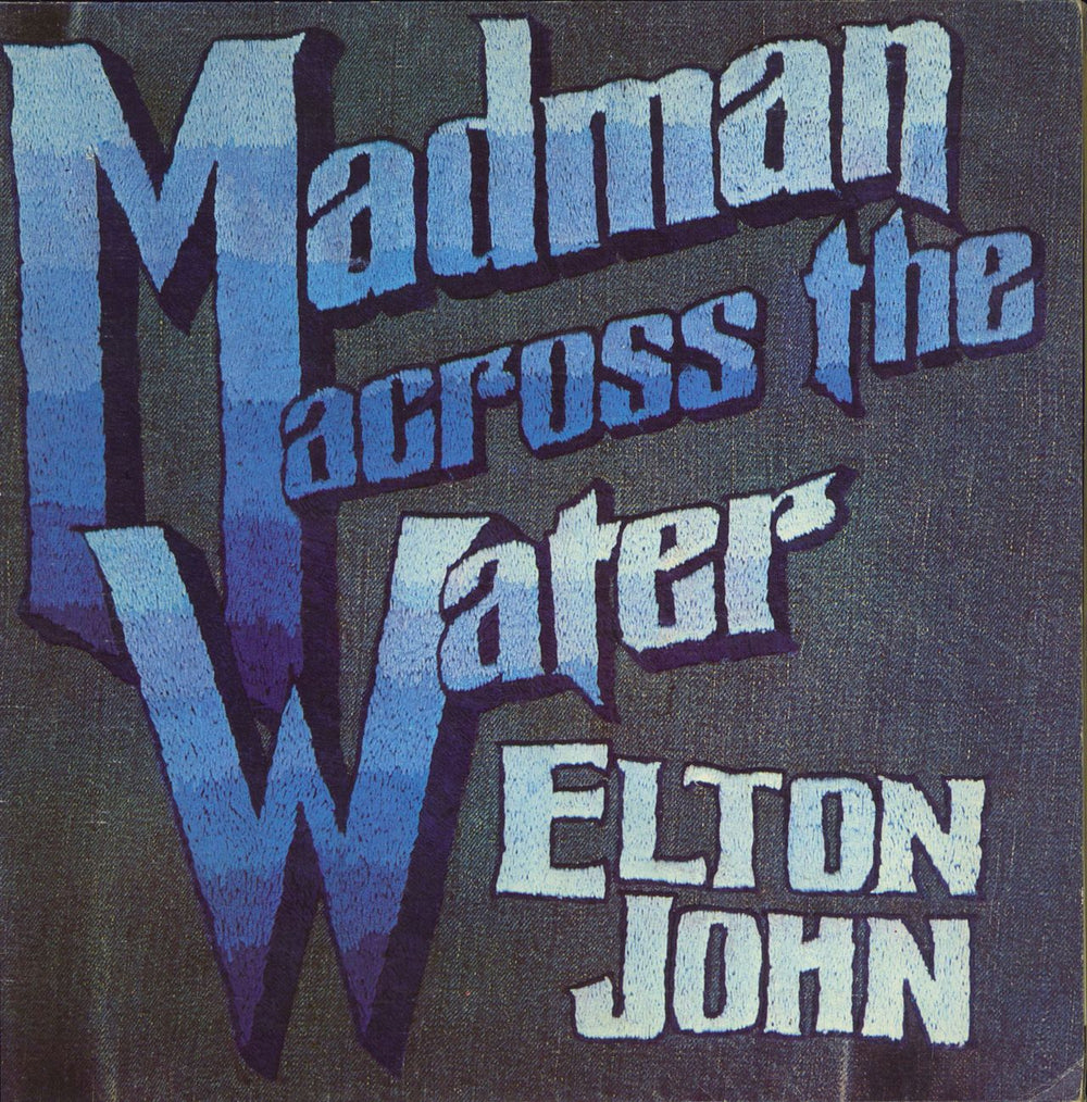 Elton John Madman Across The Water - 1st - Turquoise - EX UK vinyl LP album (LP record) DJLPH420