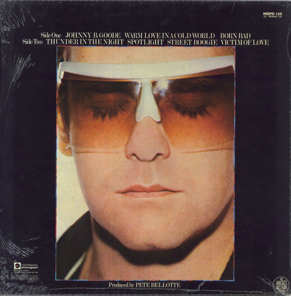 Elton John Victim Of Love - Shrink UK vinyl LP album (LP record)