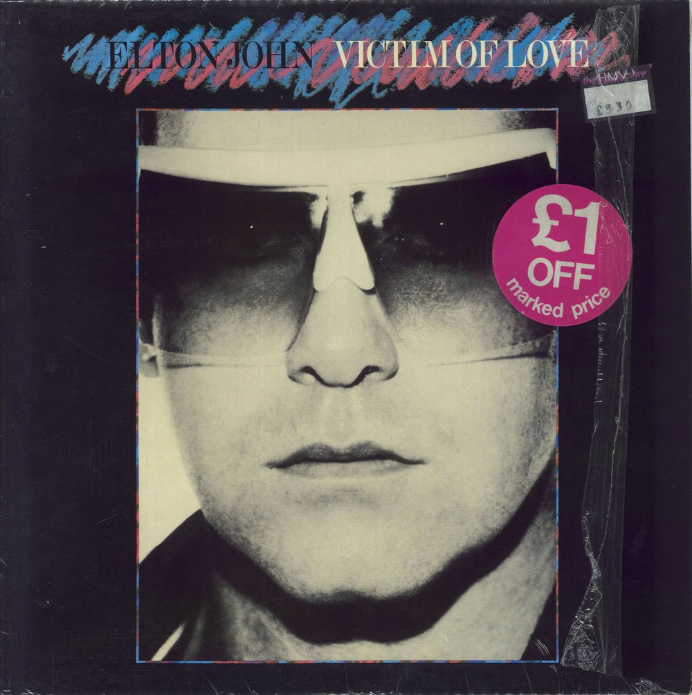 Elton John Victim Of Love - Shrink UK vinyl LP album (LP record) HISPD125