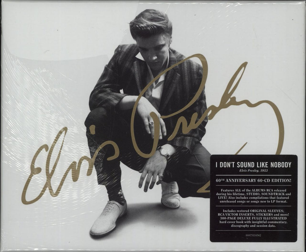 Elvis Presley The Album Collection - 60th Anniversary 60-CD Edition - Sealed UK CD Album Box Set 88875114562