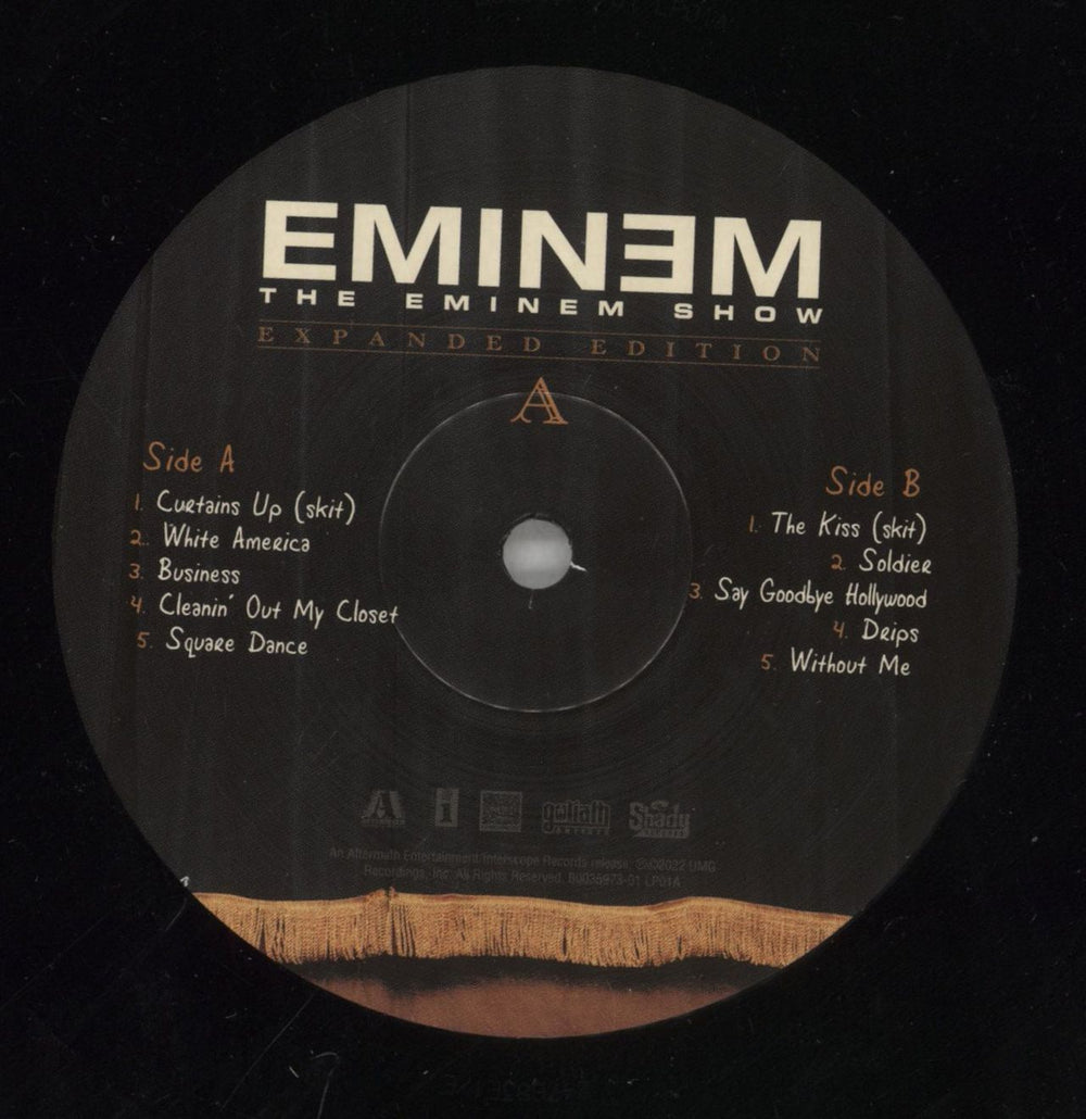 Eminem The Eminem Show UK 4-LP vinyl album record set INE4LTH861616