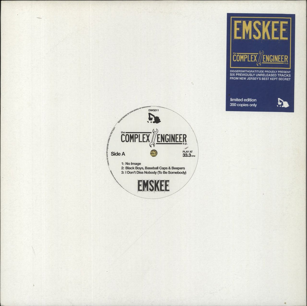 Emskee The Complex Engineer E.P. UK 12" vinyl single (12 inch record / Maxi-single) DWG011