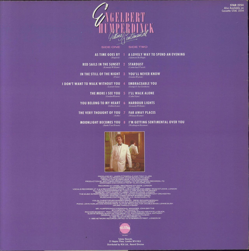 Engelbert Humperdinck (Singer) Getting Sentimental UK vinyl LP album (LP record)