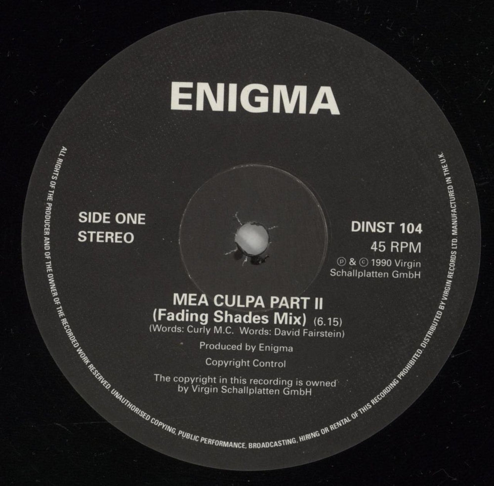 Enigma Mea Culpa UK 12" vinyl single (12 inch record / Maxi-single) ENI12ME56620
