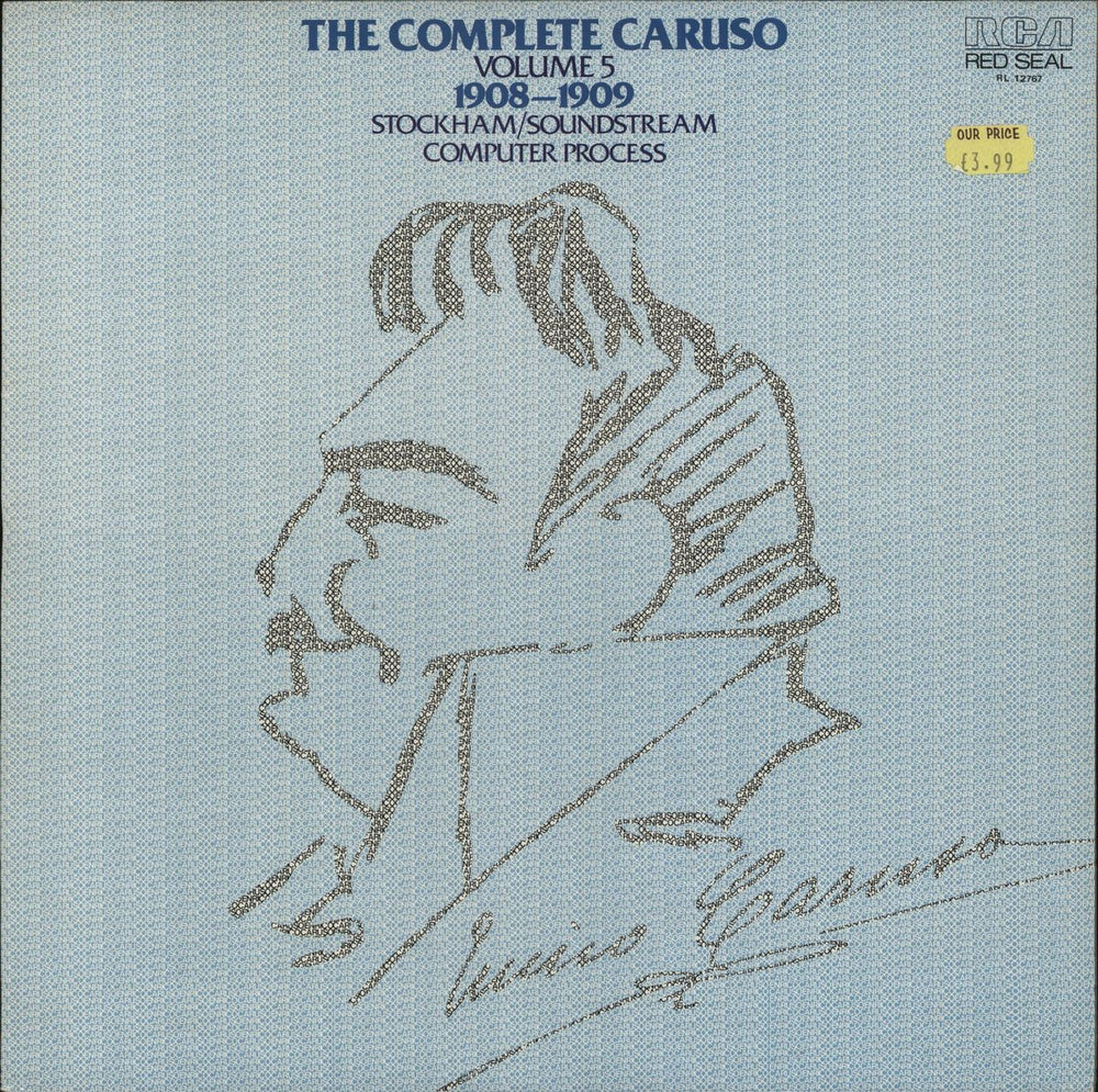 Enrico Caruso The Complete Enrico Caruso, Volume 5, 1908-1909 UK vinyl LP album (LP record) RL12767