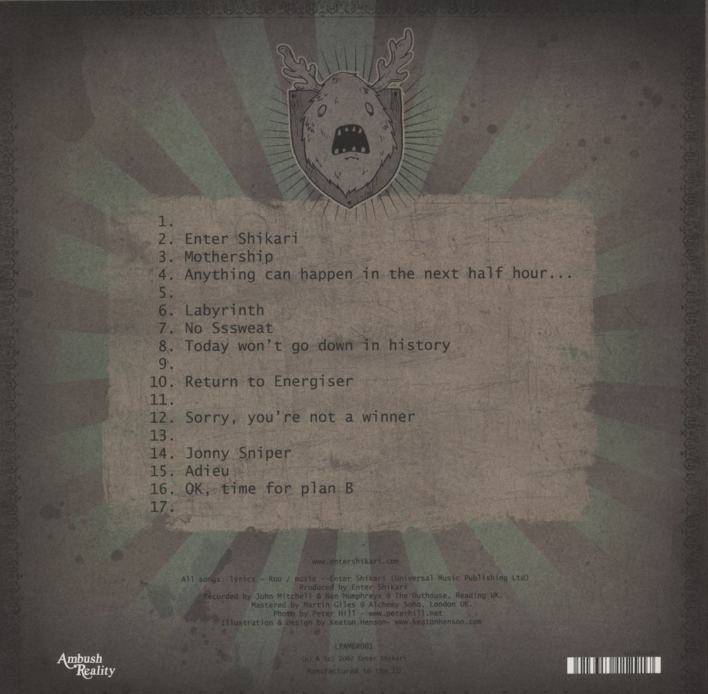 Enter Shikari Take To The Skies - Pink With Berry Splatter Vinyl UK 2-LP vinyl record set (Double LP Album) 5413356112917