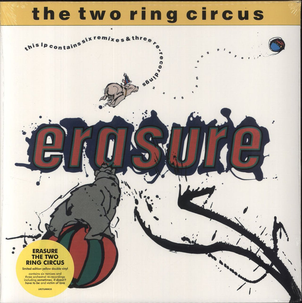 Erasure The Two Ring Circus - RSD18 - Yellow Vinyl - Sealed UK 2-LP vinyl record set (Double LP Album) LRSTUMM35