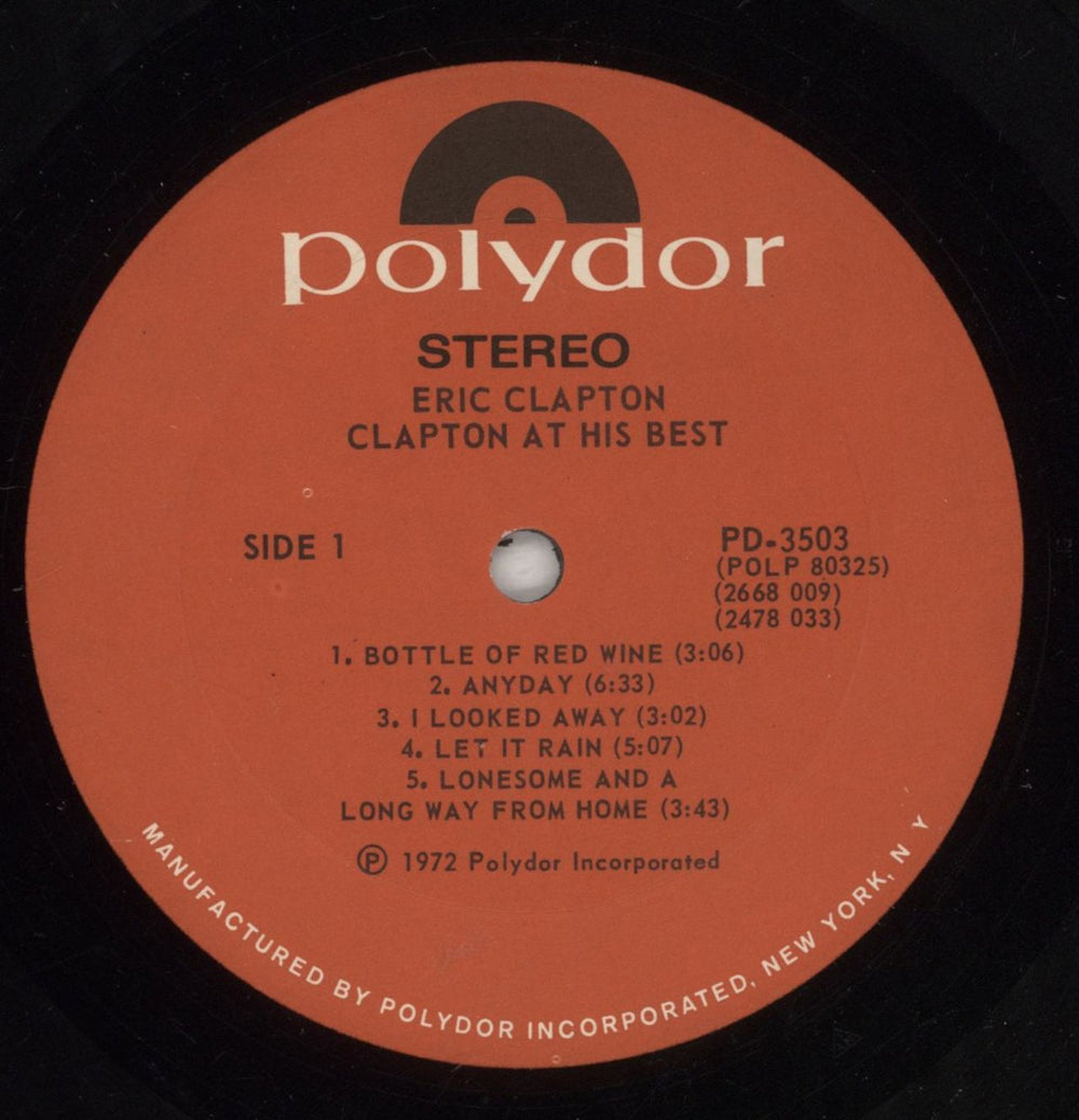 Eric Clapton At His Best US 2-LP vinyl record set (Double LP Album) CLP2LAT609652