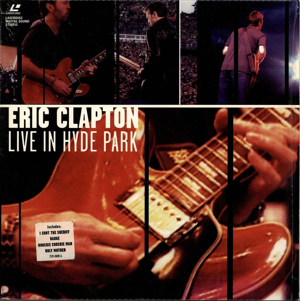 Eric Clapton Live In Hyde Park German laserdisc / lazerdisc 7599-38485-6