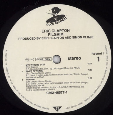 Eric Clapton Pilgrim UK 2-LP vinyl record set (Double LP Album) CLP2LPI844993