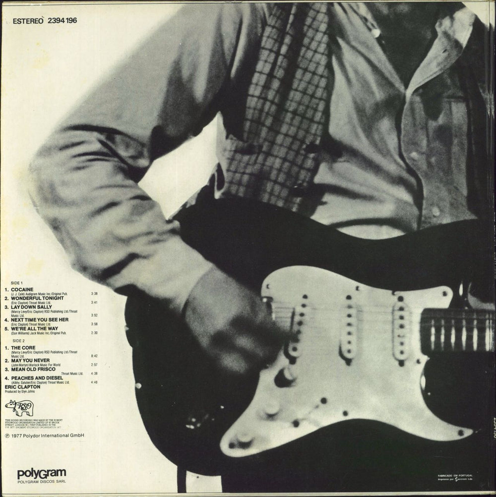 Eric Clapton Slowhand Portugese vinyl LP album (LP record)