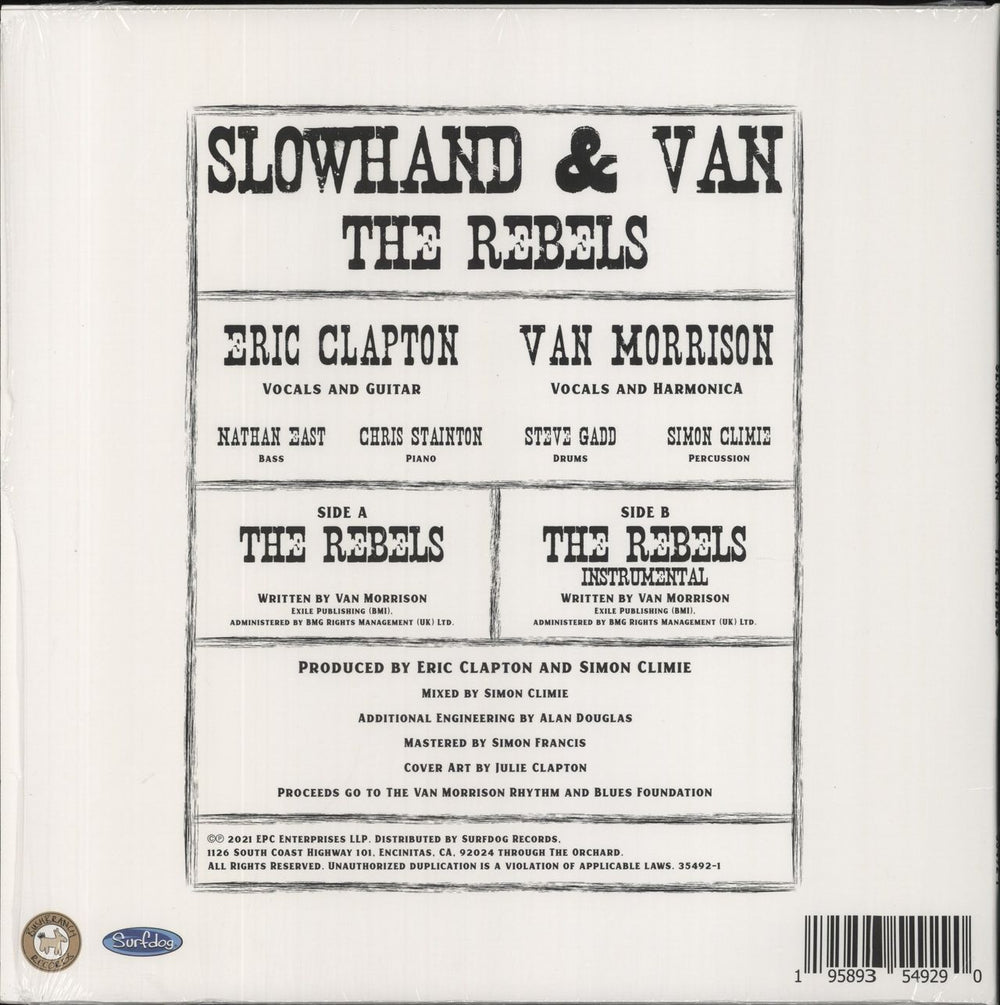 Eric Clapton The Rebels UK 12" vinyl single (12 inch record / Maxi-single) 195893549290