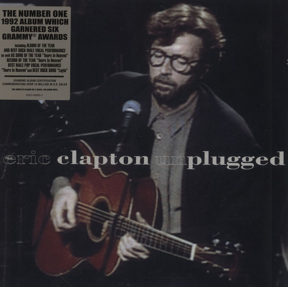 Eric Clapton Unplugged - 180 Gram - Sealed UK 2-LP vinyl record set (Double LP Album) 9362-49869-3