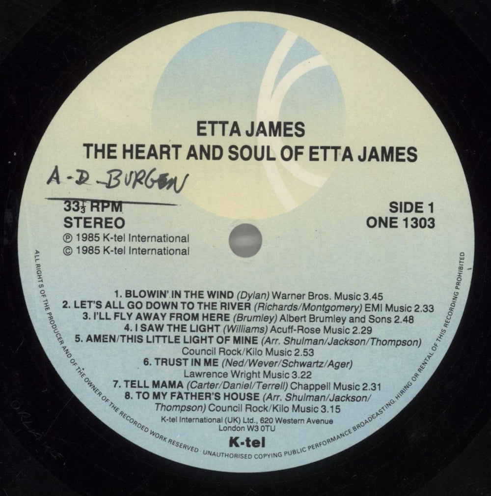Etta James The Heart And Soul Of Etta James UK vinyl LP album (LP record) ETTLPTH858741