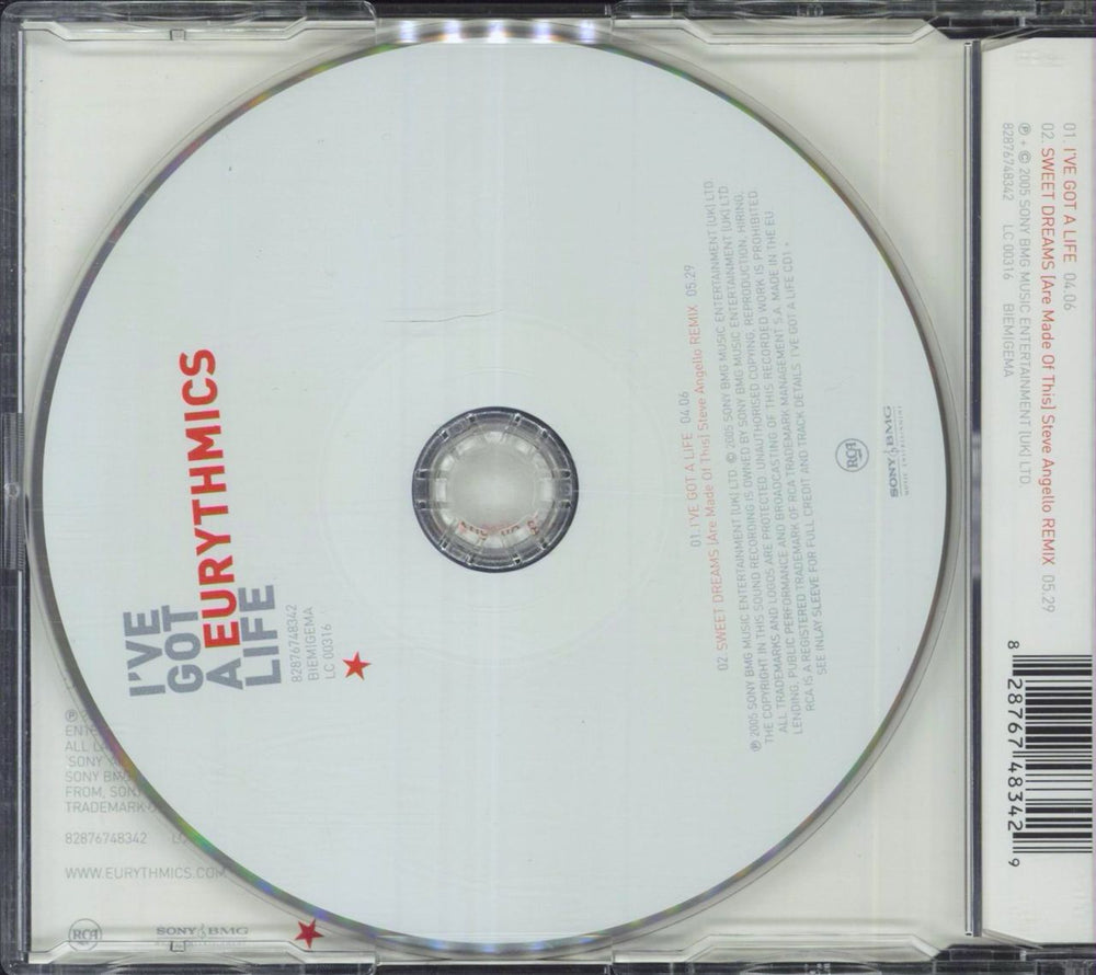 Eurythmics I've Got A Life UK 2-CD single set (Double CD single) EUR2SIV339199