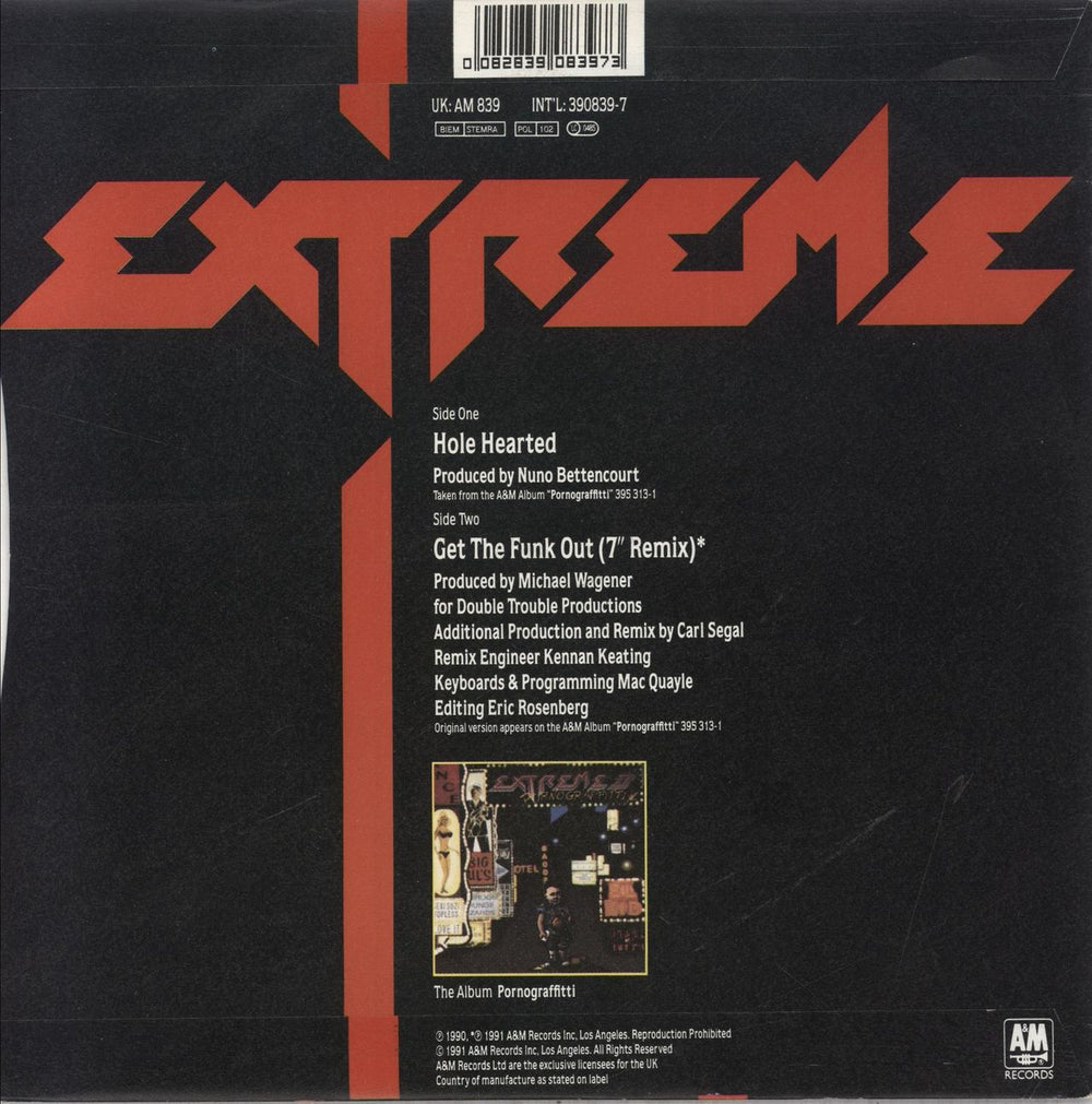 Extreme Hole Hearted UK 7" vinyl single (7 inch record / 45) 082839083973