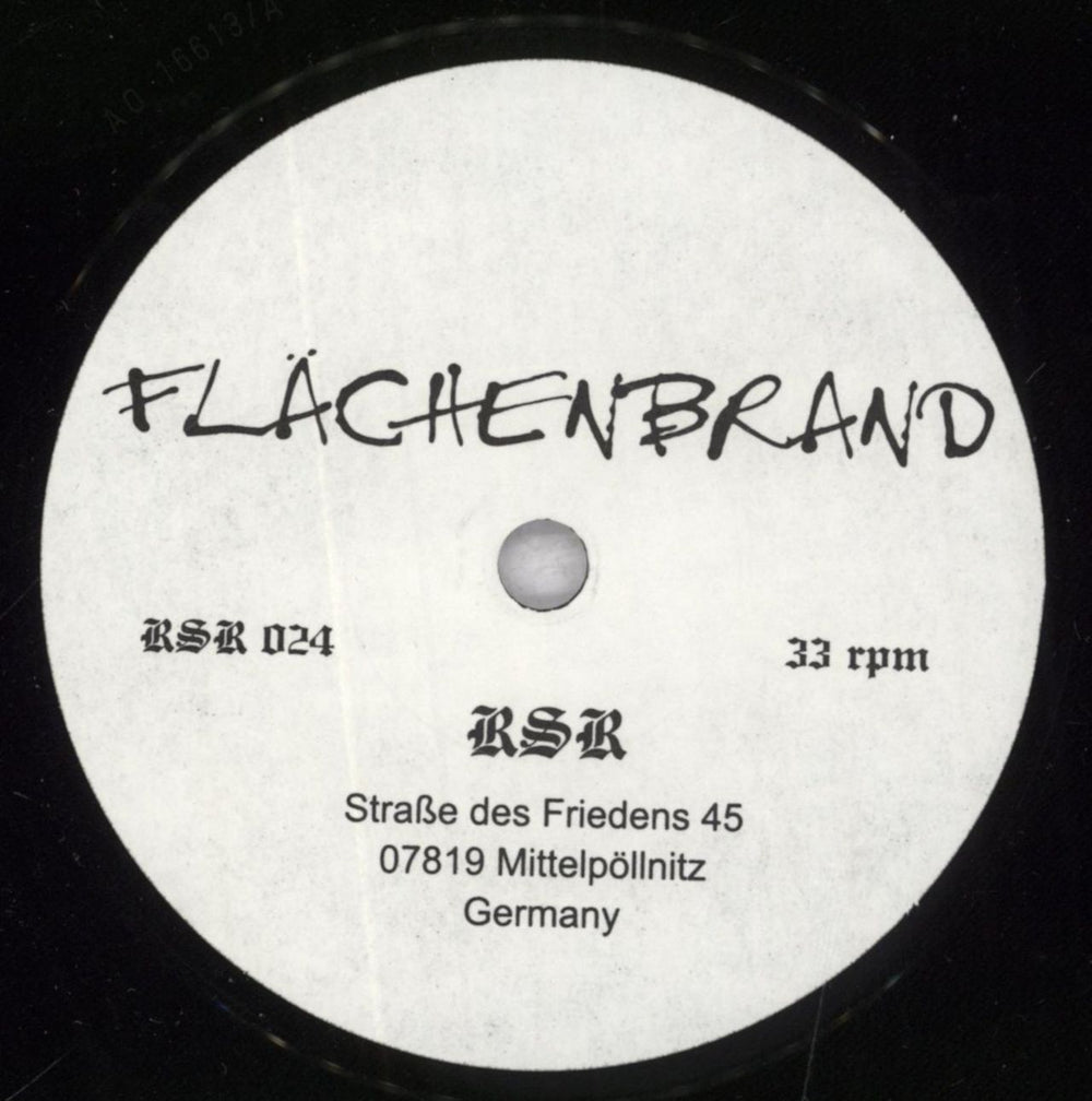 F.O.B F.O.B / Flächenbrand German 7" vinyl single (7 inch record / 45) 69407FO835222