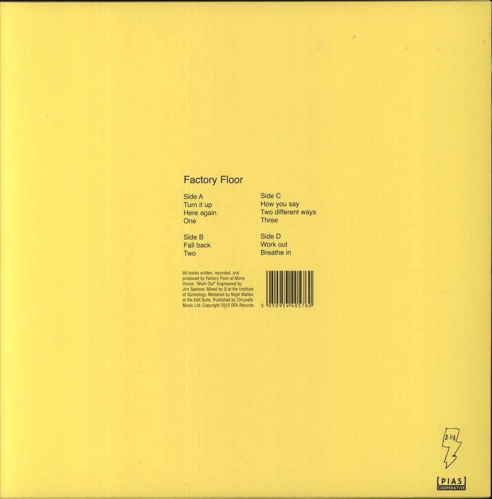 Factory Floor Factory Floor - White Vinyl UK 2-LP vinyl record set (Double LP Album) 5050954405760