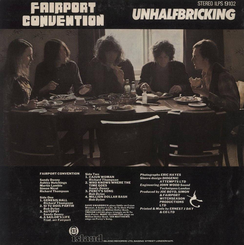 Fairport Convention Unhalfbricking - 1st - VG UK vinyl LP album (LP record)