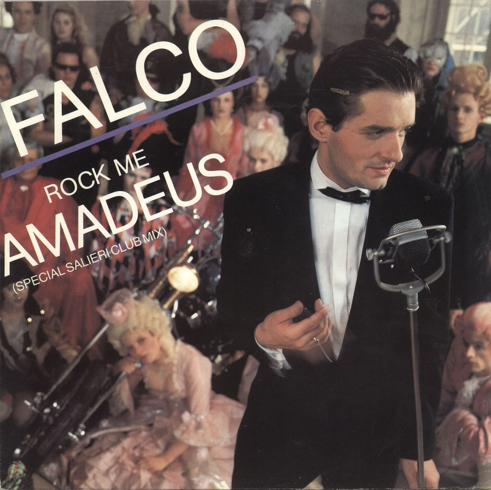 Falco Rock Me Amadeus (Special Salieri Club Mix) UK 12" vinyl single (12 inch record / Maxi-single) AMYE278