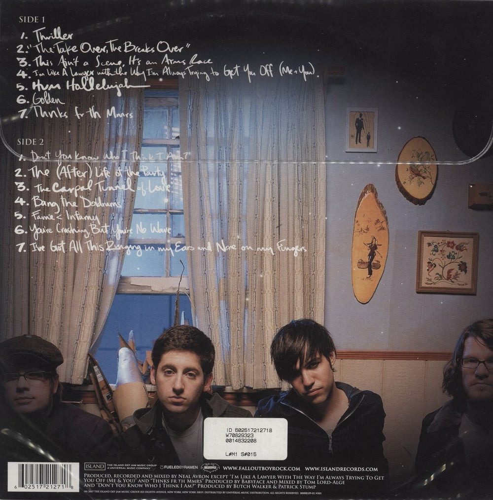 Fall Out Boy Infinity On High US picture disc LP (vinyl picture disc album) 602517212718