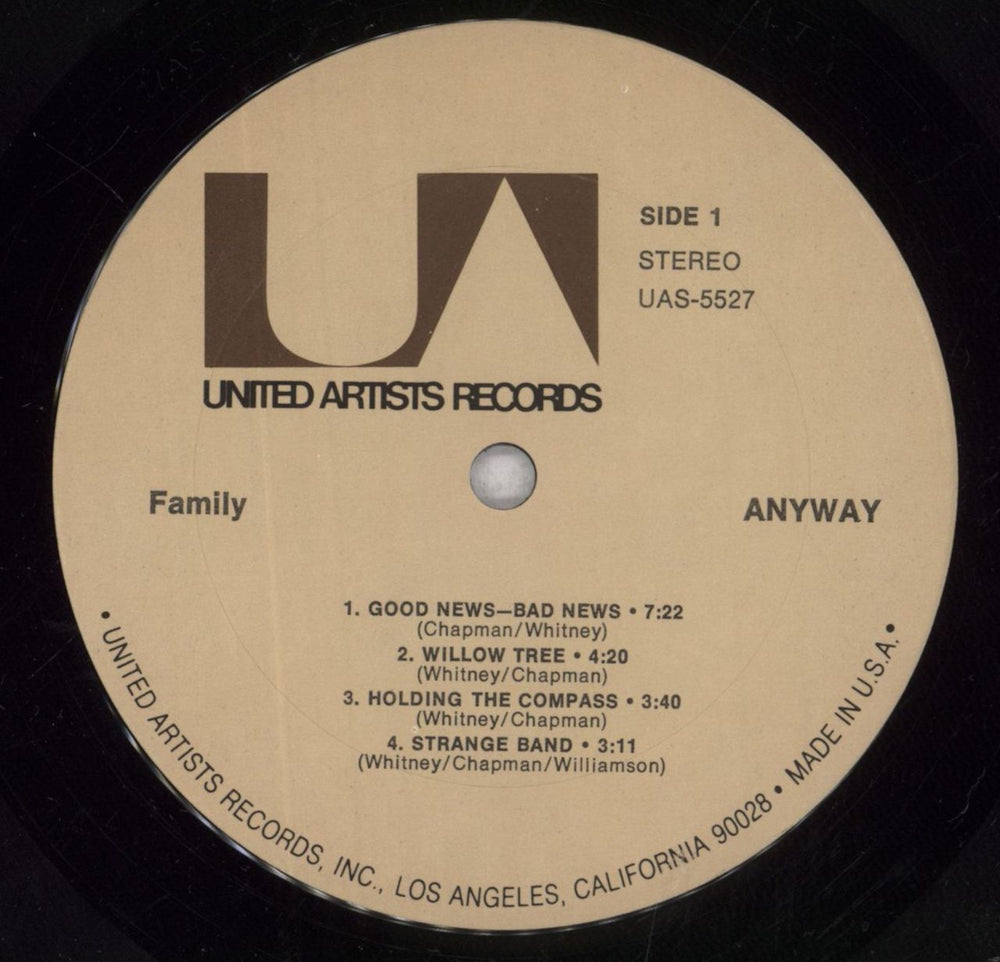 Family Anyway.. US vinyl LP album (LP record) FMLLPAN146148