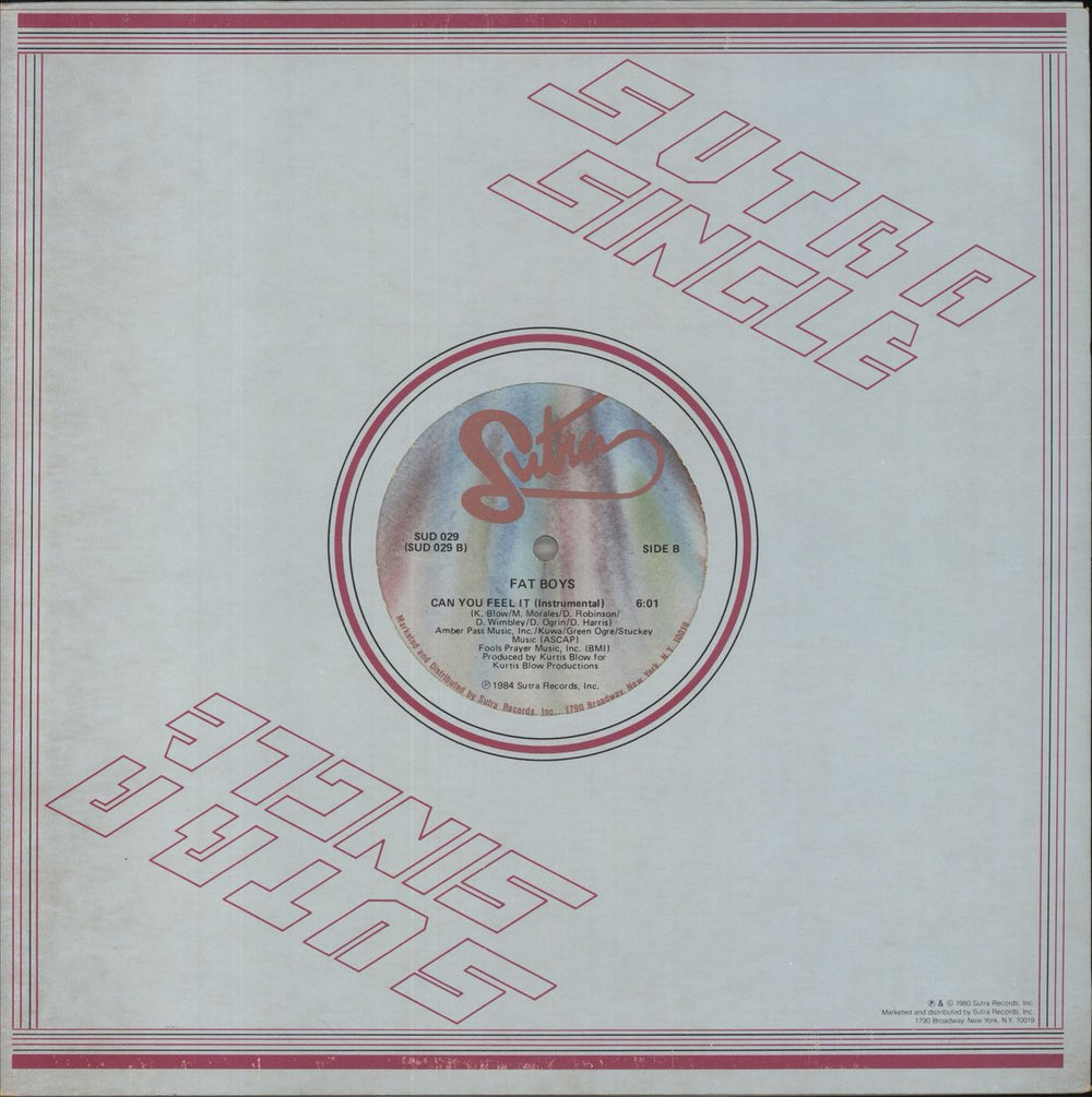 Fat Boys Can You Feel It US 12" vinyl single (12 inch record / Maxi-single)