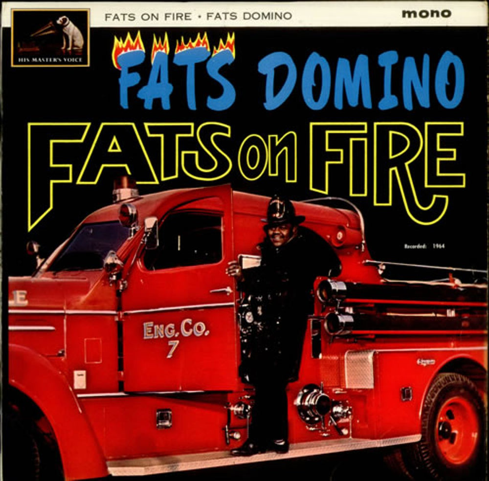 Fats Domino Fats On Fire UK vinyl LP album (LP record) CLP1740