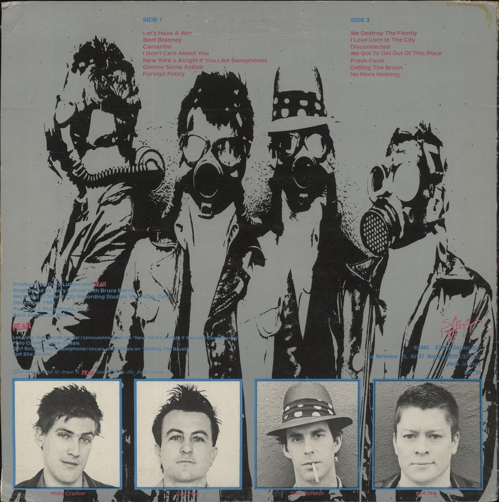 Fear The Record Italian vinyl LP album (LP record)