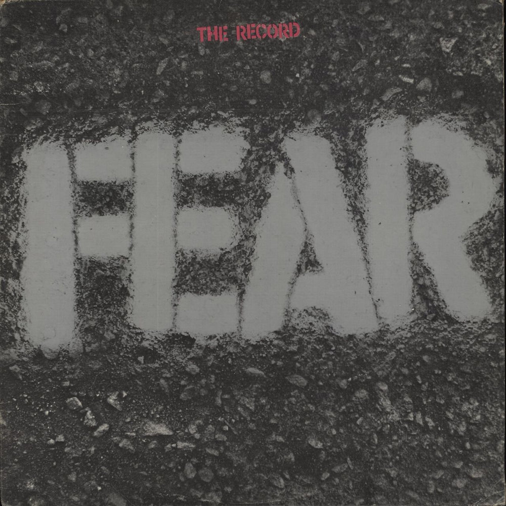 Fear The Record Italian vinyl LP album (LP record) EX31